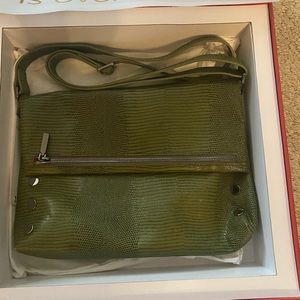 Hammitt Large VIP in Evergreen Lizard Crossbody/Clutch